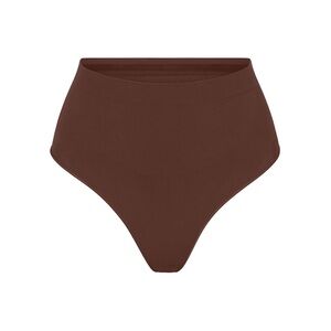 SKIMS SEAMLESS SCULPT MID WAIST THONG NWOT - COCOA